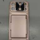 BXYJY for iPhone 17 Pro Max Phone Case Wallet, Card Holder (4-5 Cards), Slide Camera Cover, Military Grade Protection, Rugged Hard Women Girly Men Protective Case for iPhone17 Pro Max 6.9", Rose Gold