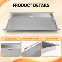 6787 Stainless Steel Flat Top Griddle Insert for Weber Spirit 300 Series