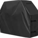 OutdoorLines Waterproof Heavy Duty BBQ Grill Cover - Universal Barbecue Grill Covers UV Resistant Barbeque Gas Grill Cover for Outdoor Universal Grills, 58L x 24W x 44H Inch, Black
