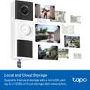 Tapo 2K Wireless Smart Video Doorbell with Chime - 160 Ultra-Wide View,Person Detection, Ring Call, 2-Way Audio, Subscription-Free Local Storage/Optional Cloud, Motion Only Alert, D210