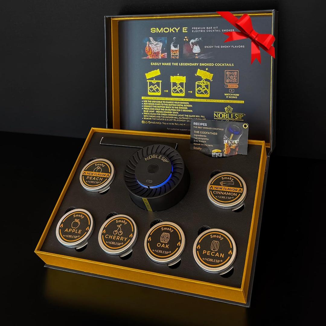 NOBLESIP® Old Fashioned  -  Home bar Men Gift Set. 2 Glass Short Drink