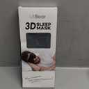 LitBear Sleep Mask for Side Sleeper Women Men, Eye Mask for Sleeping Light Blocking, 3D Contoured Cup Sleeping Mask, Soft Breathable Sleep Eye Mask with Adjustable Elastic Strap for Travel (Black)
