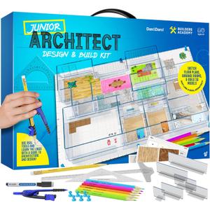 Dan&Darci Architecture Kit for Kids - 8 9 10 11 12 Year Old Girl Gifts - Boys Toys Age 8-10 - STEM Toys for Ages 8-13 - 12 Year Old Boy Birthday Gift for Girls - Architect Home Model Kit