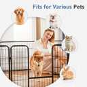DUMOS Dog Playpen 40 Inch 32 Panels Indoor Outdoor Metal Pet Fence