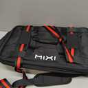 mixi Travel Bag with Wheels Expandable Foldable Luggage Bag Collapsible Rolling Travel Bag Duffel Bag with Handle Large Capacity Suitcase, Black, Expandable