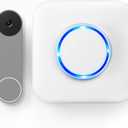 Wireless Doorbell Chime - Compatible with Google Nest Doorbell (Wired, 2nd Gen) and Google Nest Doorbell (Battery) with Wired Transmitter (1 Video Doorbell Extender 1 Receiver