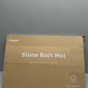 Fast Drying Stone Bath Mats for Bathroom, Non-Slip Diatomaceous Earth Bath Mat, Super Absorbent Bath Mat Stone Dark Gray Wave, 1'3" x 1'11"