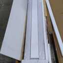 SMARTSTANDARD Bifold Door, 48'' (Double 24") x 80" Tempered Frosted Glass Bifold Closet Door, Interior Folding Door with Hardware Track Kits, Easy Assembly, MDF, White