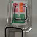 2 Pack Case with Tempered Glass Screen Protector for Apple Watch SE(2023) Series 6/5/4/SE 40mm,JZK Slim Guard Bumper Full Coverage Hard PC Protective Cover HD Ultra-Thin Cover for iWatch 40mm,Clear