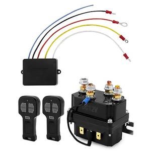 QWORK Wireless Winch Remote Control Kit, 12V 250A Winch Solenoid Relay Contactor + 12V Wireless Winchs Remote, for Truck ATV SUV 63070 62135 74900 70715