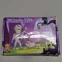 LAWOHO 6 Packs Purple Black Slime Kit - Cloud, Butter & Clear Slime, Slime kit for Girls Ages 8-12, Kids Slime Goodie Bag Stuffers for Birthday Halloween Party Favors Christmas Easter Gifts