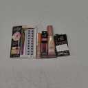 1. KISS imPRESS Falsies Self Adhesive Eyelashes. 2. L'Oreal Paris Lumi Le Glow Skin Tint. 3. e.l.f. Glow Reviver Lip Oil. 4. NYX PROFESSIONAL MAKEUP This Is Milky Lip Gloss. 5. e.l.f. Putty Bronzer.