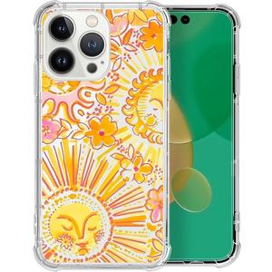 Cute Case for iPhone 14 Pro Max,Retro Sunshine Unique Shockproof Slim Fit Clear Cover Protective Anti-Scratch Phone Cases for Women Men