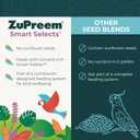 ZuPreem Smart Selects Pellets & Seed Blend, Daily Food for Cockatiel, Lovebird, Quaker, Conure, Lorikeet, Core Nutrition Food for Medium Birds, Essential Vitamins, Conure Feed (M, 2.5 lbs) (2.5 Pound (Pack of 1))