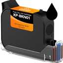 0.5inch/12.7mm Black Fast Dry Ink Cartridge KP-BKN01 for Handheld Inkjet Printer KP-N01, 42ml Solvent Quick-Drying Ink Cartridge Replacement - Black