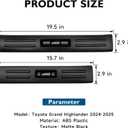BIBLOZ ABS Material Door Sill Protector Compatible with Toyota Grand Highlander (Include Hybrid) LE/XLE/Limited/Platinum Accessories 2024 2025 2026 Door Sill Guards Trim(Not for Highlander)