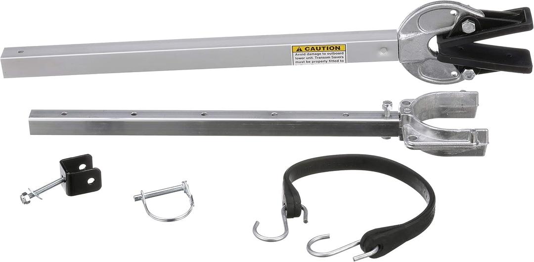 Attwood Adjustable Transom Saver, 23 to 35 Inches, Composite Head Holds Engine, Roller and Trailer Mounts, SP-400-RB