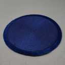 Fennco Styles Handwoven Fringe Boho Placemats 15" Round, Set of 4 - Navy Blue Braided Texture Table Mats for Home, Dining Room, Banquets, Family Gathering and Special Occasion