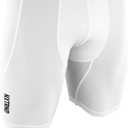 5 x Nxtrnd Core Men's Compression Shorts, Performance Tights, Sportswear for Football (White, XL)