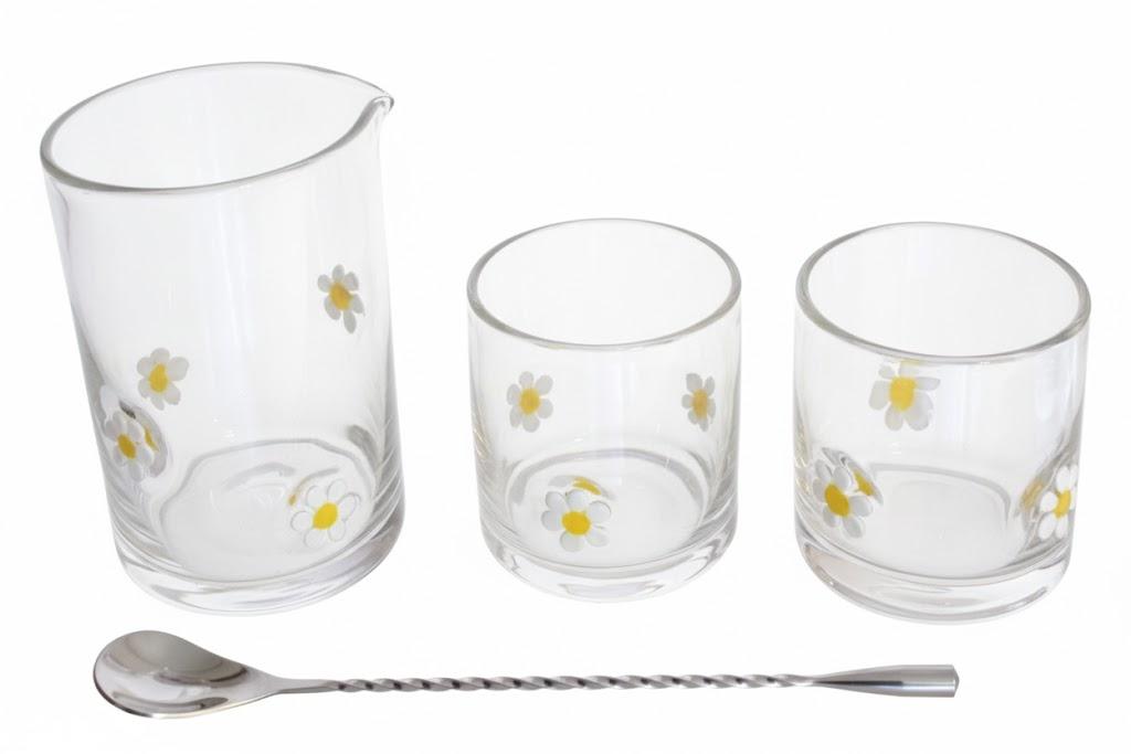 Mixing Glass Cocktail 4Pcs Set, Daisy 