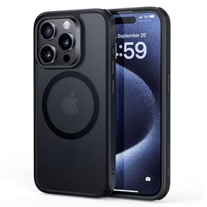 ESR for iPhone 15 Pro Max Case, Compatible with MagSafe, Military-Grade Protection, Yellowing Resistant, Scratch-Resistant Back, Magnetic Phone Case for iPhone 15 Pro Max, Classic Series,Frosted Black