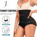 Werena Tummy Control Shapewear Panties for Women High Waist Shaping Underwear Slimming Body Shaper Panty Girdle(Black, XX-Large)