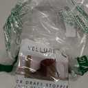 Vellure door draft stoppers for bottom of door - NEW premium door sweep / door seal strip (save energy  installs quickly and easily) door weather stripping, ideal for keeping out cold (1x39" brown)