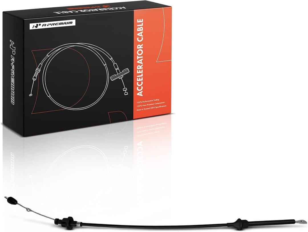A-Premium 18.86 inch Carburetor Accelerator Cable Compatible with Chevrolet | for Impala, Caprice, C10, C20, C30 & GMC K1500, K25 Suburban, K35, R3500 & Cadillac DeVille & Buick & Oldsmobile & Pontiac
