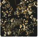 Black Floral Wallpaper Classic Leaves Wall Paper 17.4" x 118" Dark Moody Contact Paper Vintage Chinoiseries Watercolor Self Adhesive Covering for Bedroom Bathroom Cabinet Home Decor Beige Gold