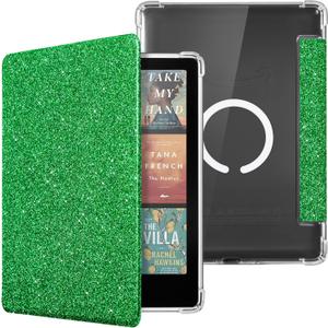CoBak Magnetic Case for 7" Kindle Paperwhite 12th Gen 2024 and Kindle Colorsoft - Compatible with iPhone MagSafe, for Samsung/Belkin/Anker Wireless Charging Pads, Clear Back Cover, Auto Sleep Wake