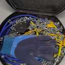 Snow-Chains Auto Fixing 1 Min Quick Fit Easy Installation Tire-Chains, Portable Reusable Universal Emergency Tire Traction Chain for Passenger Car, Pickup Trucks and SUV - Set of 2