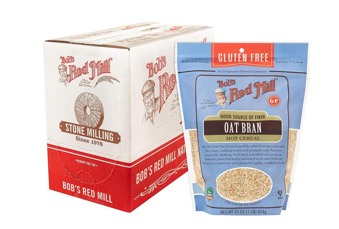 Bob's Red Mill Gluten Free Oat Bran, 16-ounce (Pack of 4) (EXP 09/11/27)
