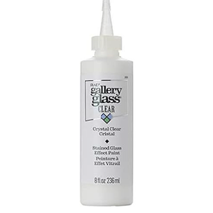 Gallery Glass Stained Glass Paint, Crystal Clear 8 fl oz Stained Glass Paint Perfect For DIY Arts And Crafts Paint Projects, 19699 