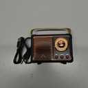 Dosmix Retro Bluetooth Speaker, Vintage Decor,Small Wireless Bluetooth Speaker,Cute Old Fashion Style for Kitchen Desk Bedroom Office Outdoor,Birthday Gifts for Women Men Teens (Black)