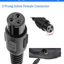 42V Replacement Charger 3-Prong, 42V 2A Electric Scooter Charger-36V Power Adapter for Jetson, Hover-1, Swagtron, Hoover, Razor, Gotrax