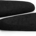 2PCS Automotive Center Consoles Suede Knee Cushion Car Knee Cushion Armrest Support Car Pillow Auto Knee Leg Elbow Cushion Pads Soft Arm Pad Interior Pad Accessories for Car Truck (Black)