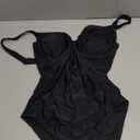 B2prity Bathing Suit for Women Slimming Push Up One Piece Swimsuit Lace Up Back Color Block Swimwear, M/L