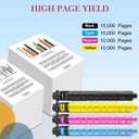 Kminoteh MP C2503 C2003 High Yield Toner Cartridge Compatible for C2503H 841918 841921 841920 841919 Replacement for Ricoh Aficio MP C2003 C2004 C2503 C2504 Printers (4Pack)