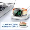 for Apple Watch Magnetic Charging Dock - Fast Magnetic Charger Stand, Compatible with Apple Watch Series 2/3/4/5/6/7/8/9/10/Ultra 1 2, Supports Nightstand Mode, Portable Design for Travel (White)