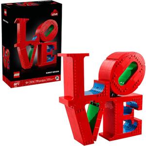 LEGO Art Love Collectible Building Set - DIY Kit for Adults, Ages 18+ - Gift for Birthdays - Home Decor to Display on Table - 31214