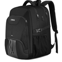 Extra Large Backpack for Men 50L,Water Resistant 17.3 inch Travel Laptop Backpack with USB Charging Port,TSA Friendly Big Business Anti Theft Computer Bag Work College School Bookbags Gifts,Black