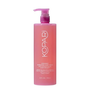 Kopari Jumbo Coconut Hydrating Body Wash with Organic Coconut Water, Sea Kelp and Aloe Vera, Luxurious Gel to Foam, Sweet Coconut & Vanilla, 25 oz