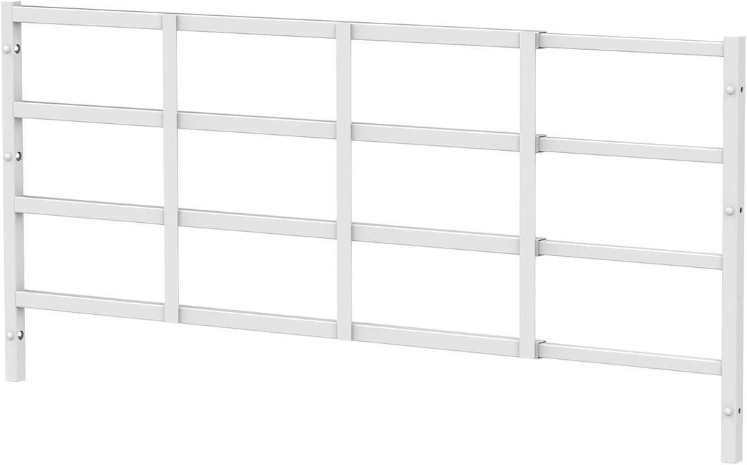Fixed Window Safety Guard for Children Child Kids 19x 54 Adjustable Width Prevents Accidental Falls, Non-Egress, Tamper Resistant Screws Included, White, Single Pack