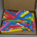 200 Pieces Plastic Bracelets with Snap Closure for Thumb Sucking Stopper and Finger Sucking Prevention Fixing Disposable the Habit Breaking Bracelets Neon Wristbands