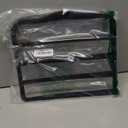 2-Pack Velvet Pants Hangers - Space Saving Multi-Layer Non-Slip Closet Organizers for Jeans, Trousers & Scarves - Ideal Dorm Room Storage Solution for Small Spaces (Large, Pure Black)