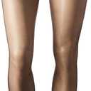 Hanes Script Women's Fashion Backseam, Graduated Compression, Control Top, Sheer Toe, Panthyhose (Medium, Black)