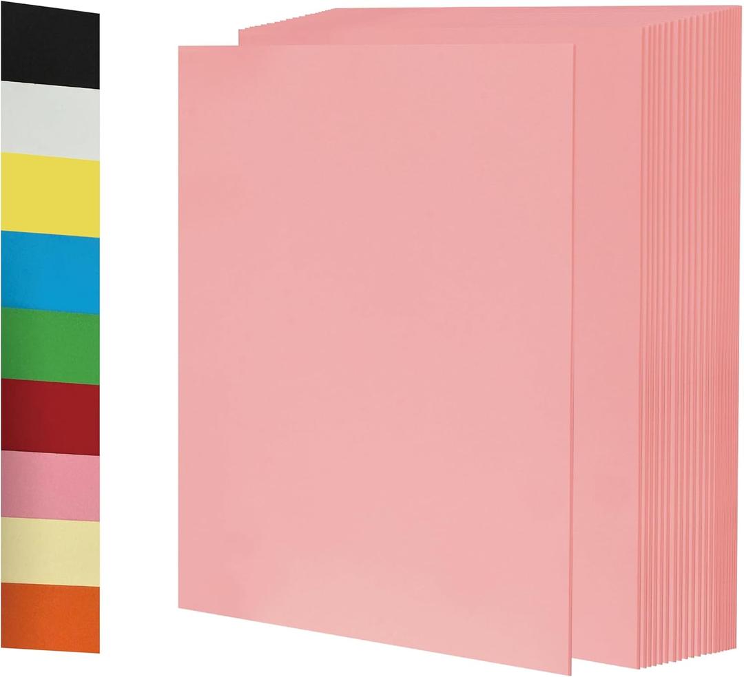 50 Sheets 65lb /180GSM Pink Cardstock Paper  Premium Heavy-Weight Paper for Crafts, DIY Projects, Scrapbooking, Handmade Cards, Printing, and More  Vibrant Colors, Printer-Friendly