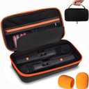 Wireless Microphone Case Compatible with JBL Wireless Two Microphone System, Dual Wireless Microphone Case for Party Box, Singing Karaoke for JBL Mic, Receiver, Adapter, AA Batteries-Orange (Box Only) (Organge)