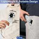 Portable Handheld Turbo Fan, 100 Gear Wind, 3-IN-1 Foldable Personal Handheld Mini Fan with Air Turbo Cooling, 3600mAh Battery Operated Fans Rechargeable for Travel Working Outdoor Activities (White)