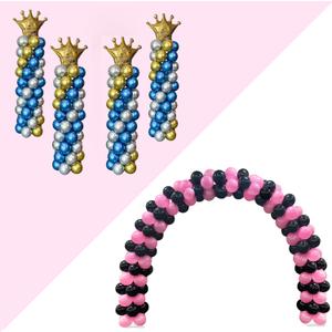 YALLOVE Metal Balloon Column Stand and Balloon Arch Kit Set for birthday Partiy and Events